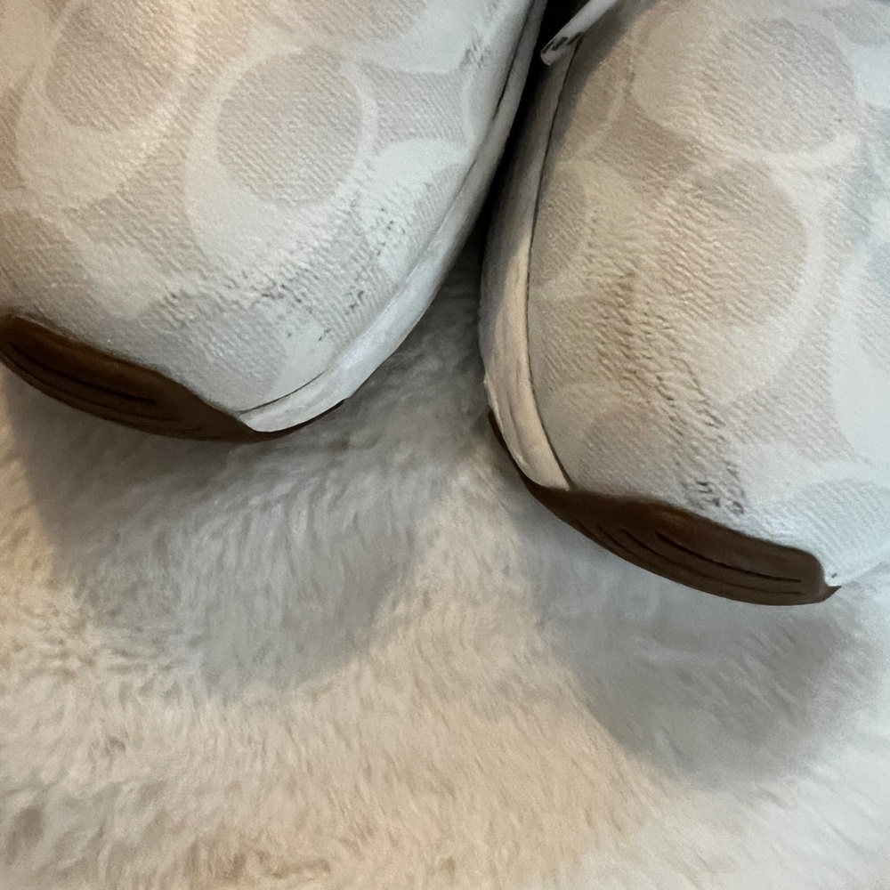 Coach White Patterned Sneakers - image 5
